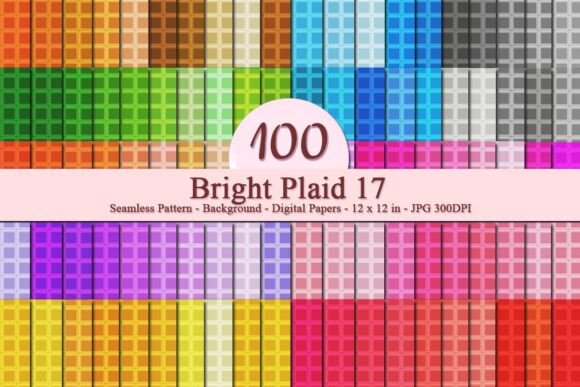 Bright Plaid 17 Seamless Pattern – A Versatile Digital Asset for Creative Projects
