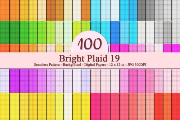 Bright Plaid 19 Seamless Pattern: A Versatile Design Resource for Creative Projects