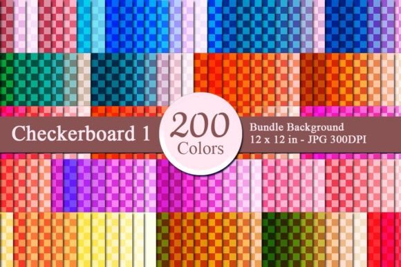 Checkerboard 1 Digital Papers Bundle