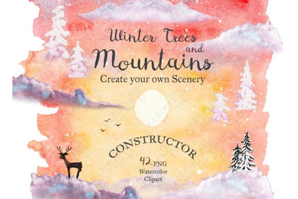 Creating Magical Winter Scenes with Winter Wonderland Clipart and Frosty Forest Designs