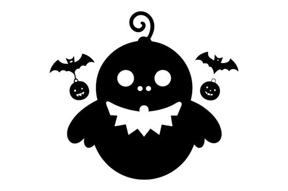 Cute Halloween Baby Ghost Silhouette: A Trendy Design for Modern Creators