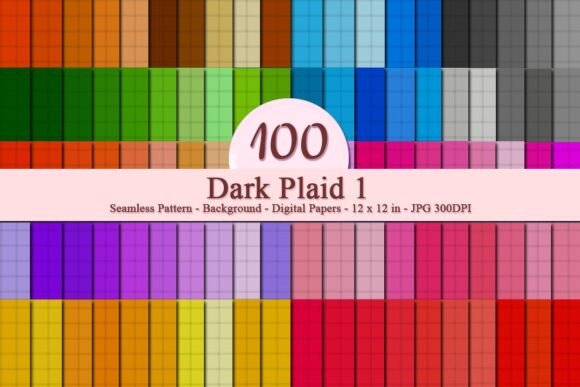Dark Plaid 1 Seamless Pattern: A Must-Have for Creative Projects