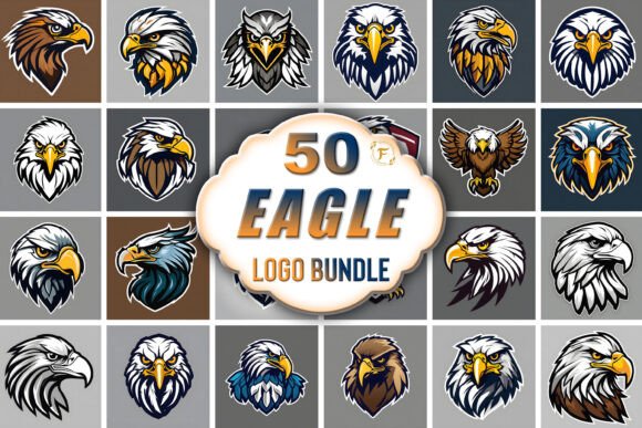 Eagle Mascot Logo Bundle – A Comprehensive Resource for Bold Visual Identity