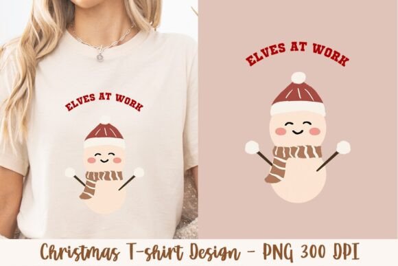 Elves at Work Snow Man: A Unique Design for Creative Projects