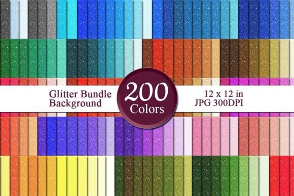 Glitter Bundle Digital Papers 14: A Versatile Resource for Modern Creators and Businesses