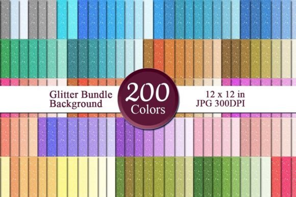 Glitter Bundle Digital Papers 16: High-Resolution Creativity for Your Business