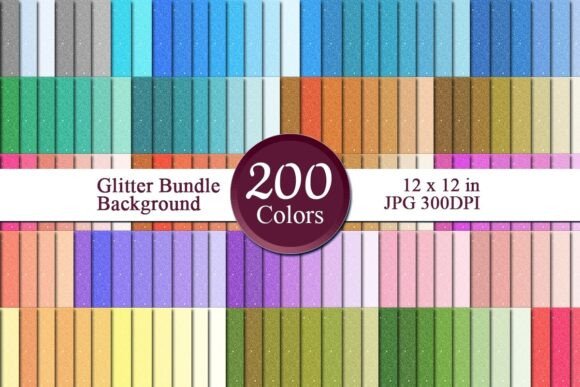Glitter Bundle Digital Papers 2: Elevate Your Designs