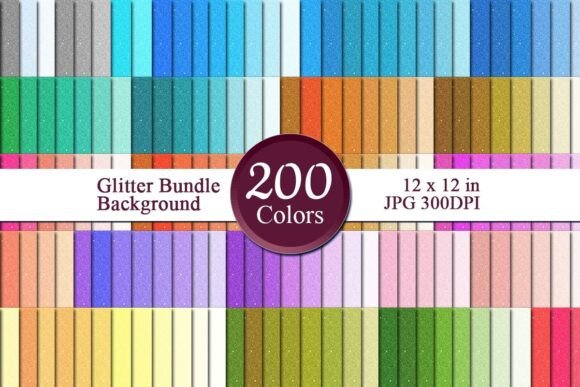 Glitter Bundle Digital Papers 8: A Versatile Resource for Creative Projects