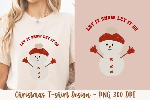 Let It Snow Let It Go Snowman 2: A Festive Design Asset