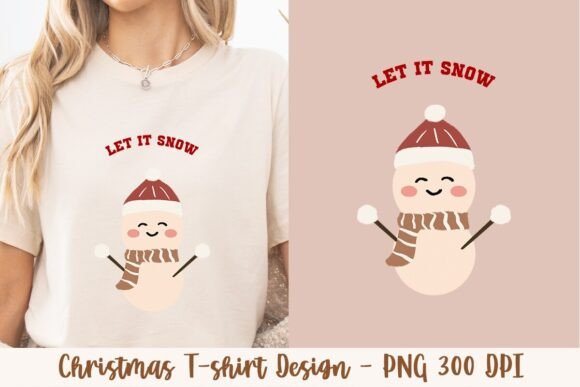 Let It Snow Snow Man: A Festive Graphic for Creative Projects