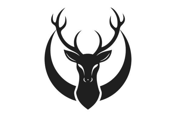 Moon Deer Head Icon Vector: A Timeless Symbol for Modern Design
