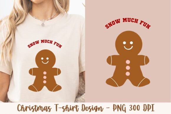 Snow Much Fun Gingerbread 1: A Festive Design for Creative and Commercial Use