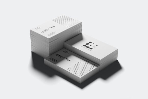 Stacked Business Card Mockup V4: A Simple Tool for Powerful Design Presentation