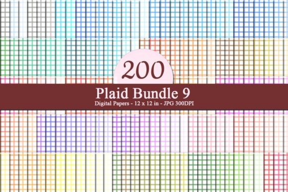 Unlocking Creativity and Versatility with Plaid Bundle 9 Digital Papers